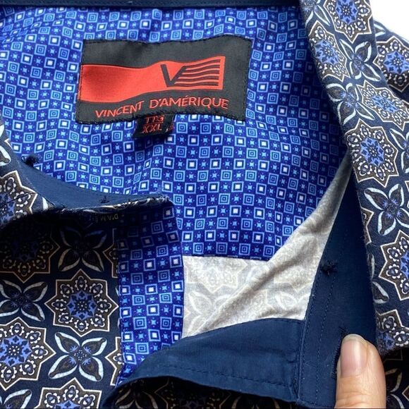 Vincent D’Amerique Button Down Shirt Size XXL - Picture 4 of 10